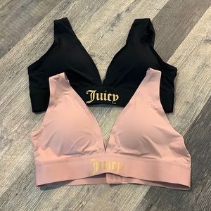 2 juicy couture bralettes